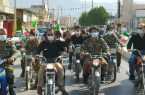 رژه موتورسواران به مناسبت هفته دفاع مقدس در تنگستان برگزار شد