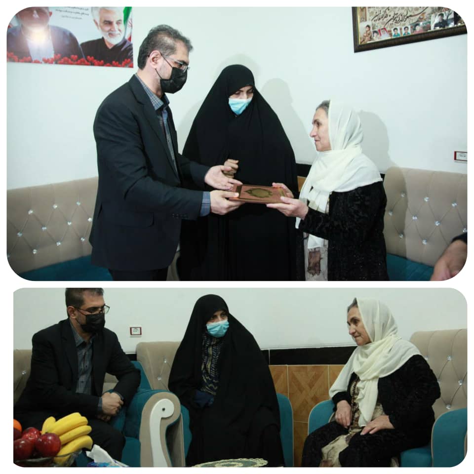 دکتر زارعی‌کوشا، استاندار کردستان با خانواده شهید والا مقام «عثمان جهانی» در شهرستان مریوان دیدار کرد