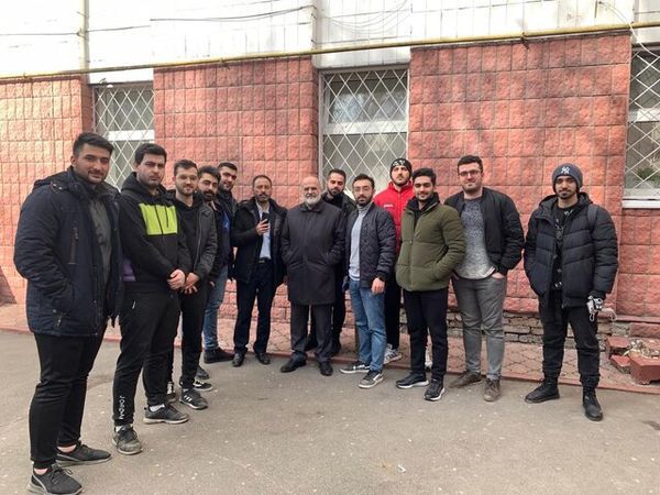 حضور سفیر ایران در میان دانشجویان ایرانی در اوکراین