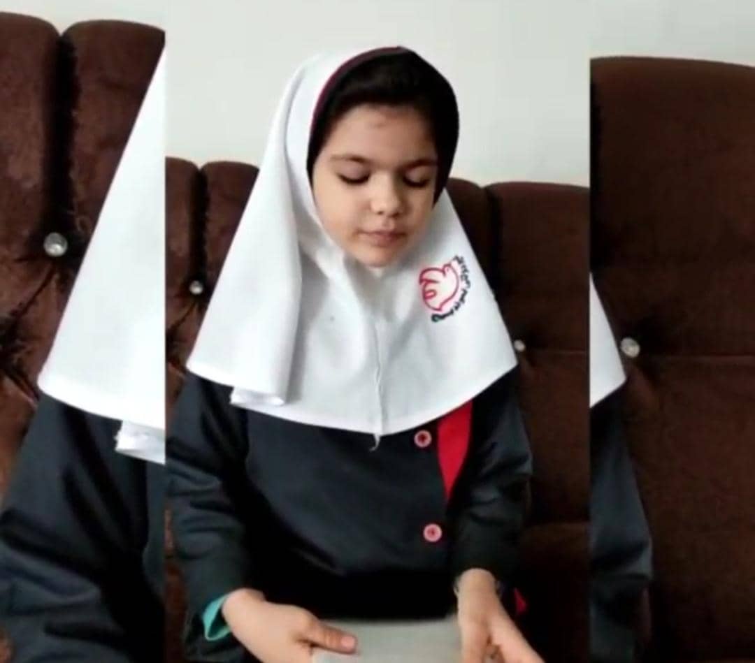 بازخوانی بخشی از وصیت نامه شهید علیرضا مولایی  توسط خبرنگار کودک و نوجوان پایگاه خبری شهید یاران
