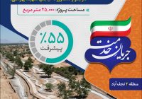 جریان خدمت در عملیات اجرایی بوستان زندگی با پیشرفت ۵۵ درصدی