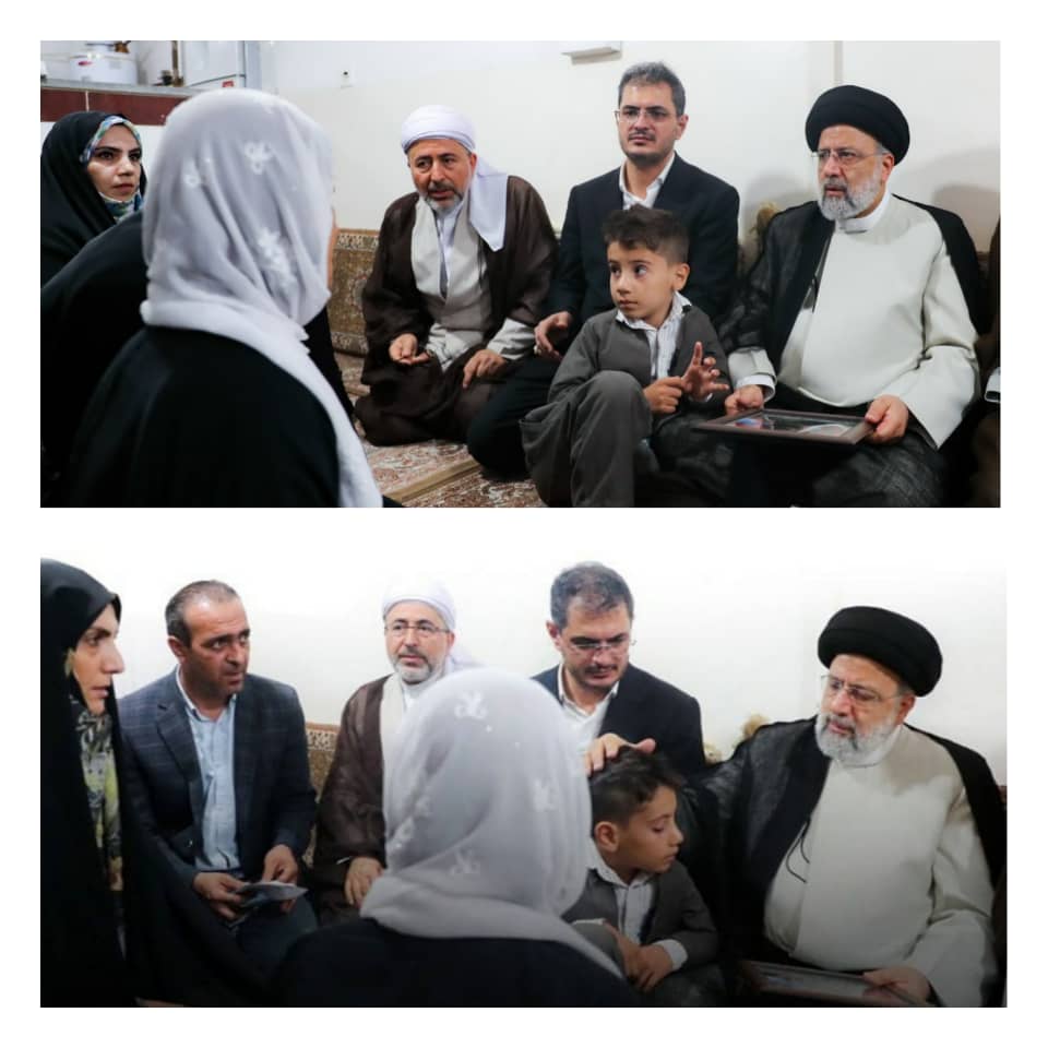 آیت‌الله رئیسی در دیدار با خانواده تعدادی از شهدا و جانبازان روستای قلعه‌جی: