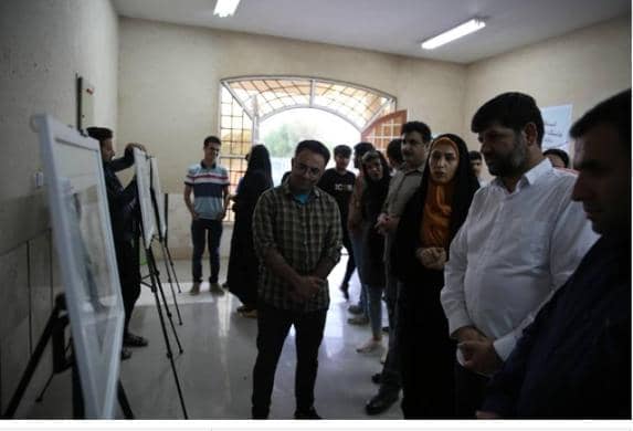 نمایشگاه طراحی و نقاشی هنر قلم در بندر امام خمینی برگزار شد
