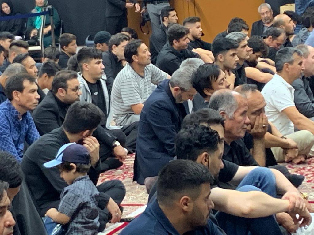 حضور اعضای هیأت مذاکره‌کننده در مجلس عزاداری سالار شهیدان در مرکز اسلامی وین