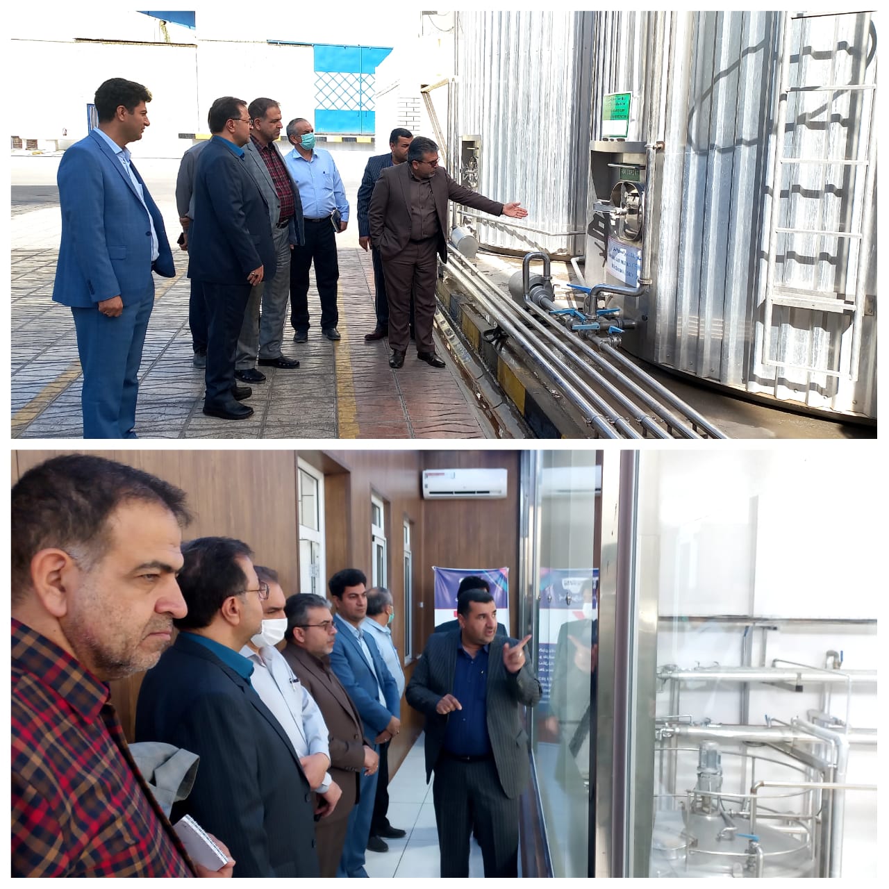 بازدید معاون تشخیص و درمان سازمان دامپزشکی کشور از یک کارخانه تولید لبنیات در اصفهان