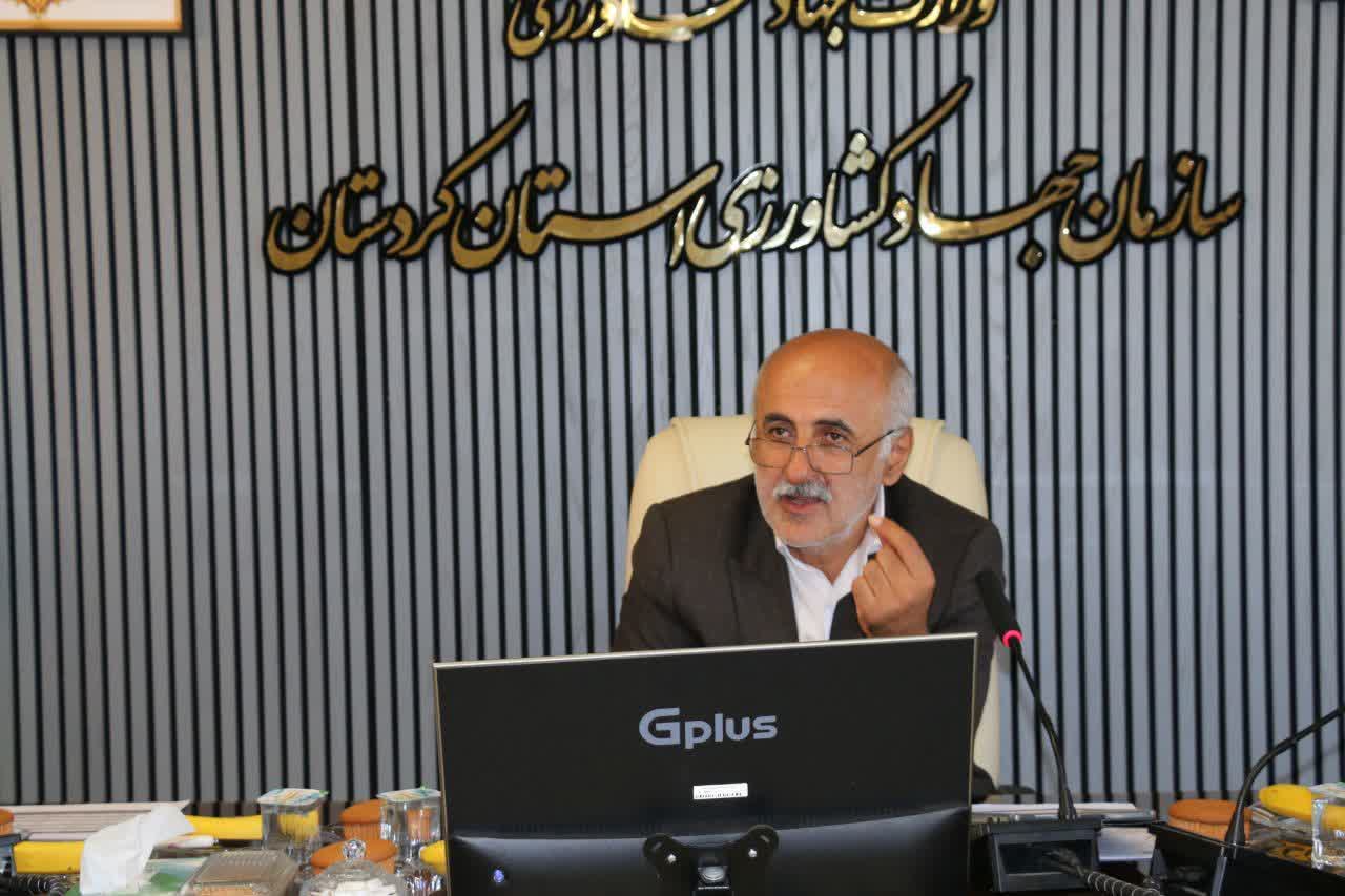 با اعلام رئیس سازمان جهاد کشاورزی استان کردستان: