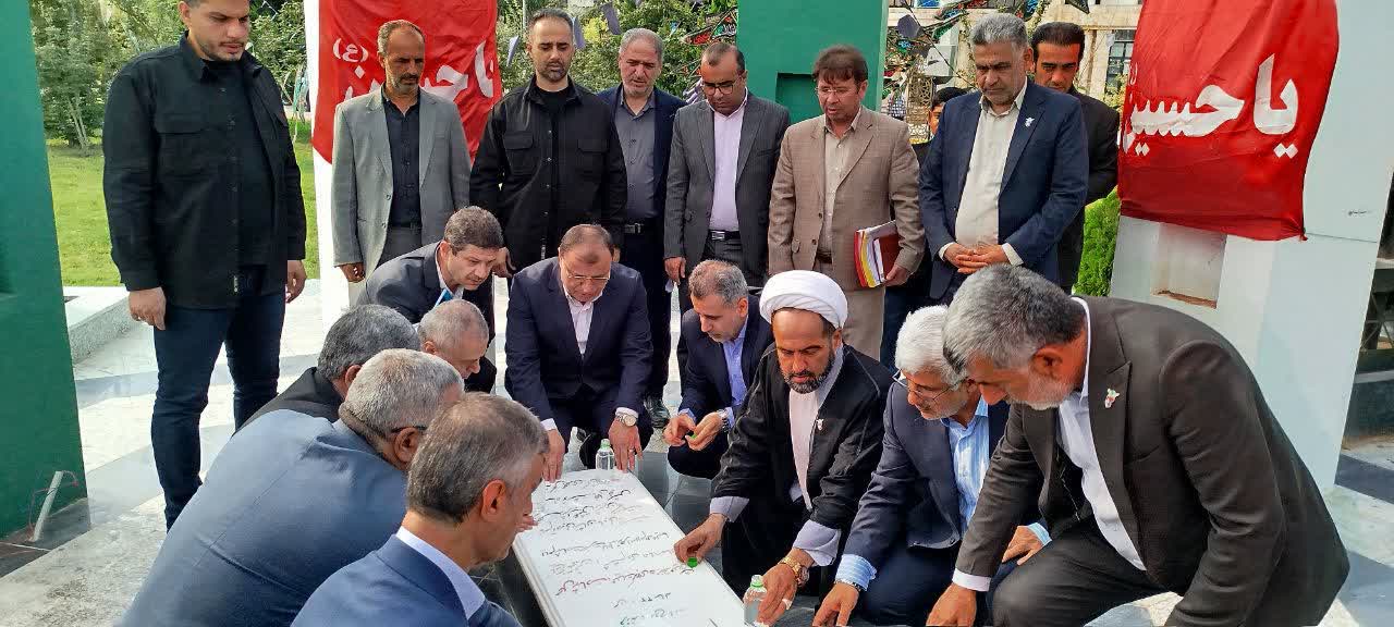 ادای احترام رئیس دفتر بازرسی ویژه رئیس‌جمهور به مقام شامخ شهدای گلستان