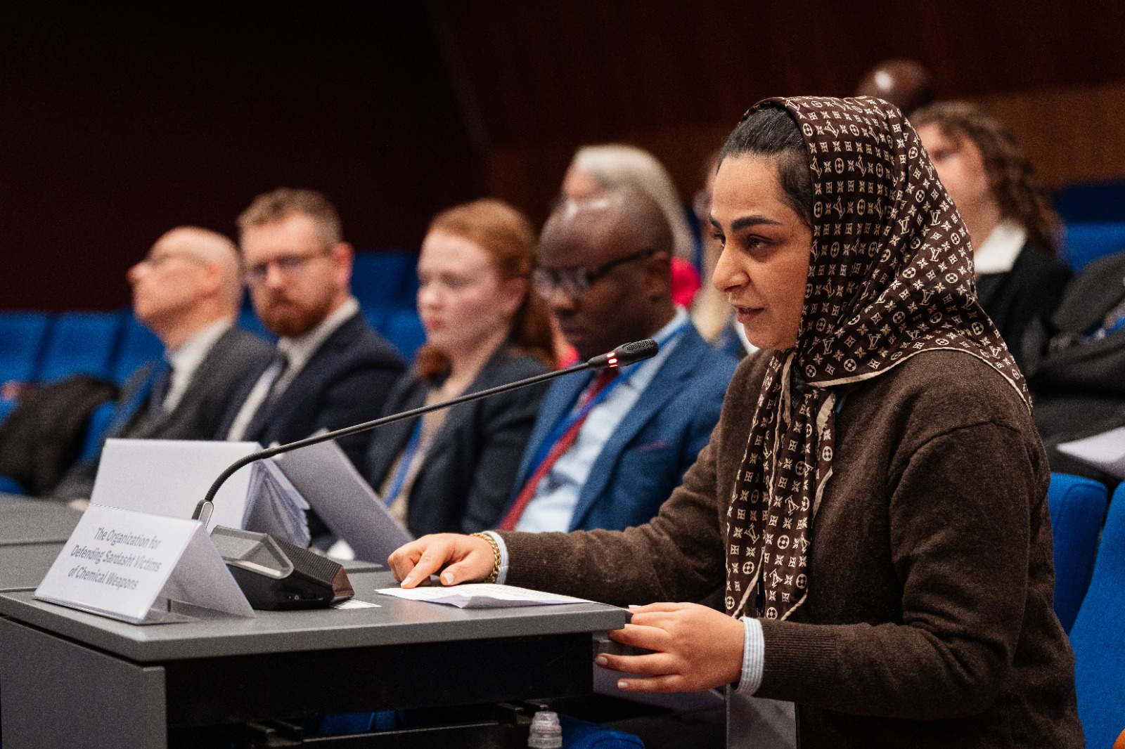 سخنرانی نماینده قربانیان سردشت در نشست CSP-30 لاهه/ مطالبهگری برای حقوق فراموششدگان سلاحهای شیمیایی در بیانیه انجمن مصدومین شیمیایی