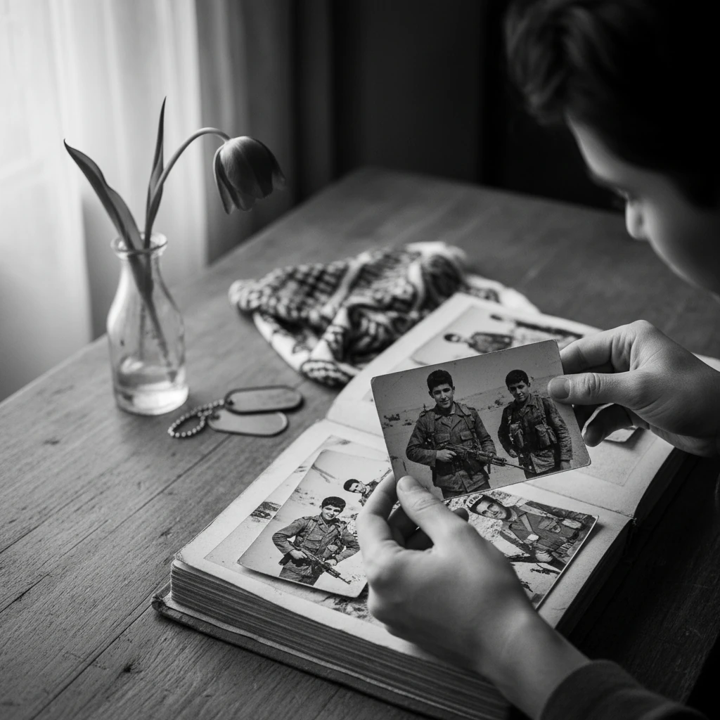 بعضی از فرزندان شاهد و ایثارگر در جستجوی عکس پدران شهید یا همرزمانشان هستند