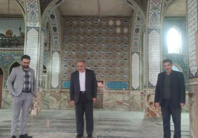 بازدید سرپرست بنیاد شهید و امور ایثارگران استان اصفهان از گلزار شهدای مبارکه و قهنویه