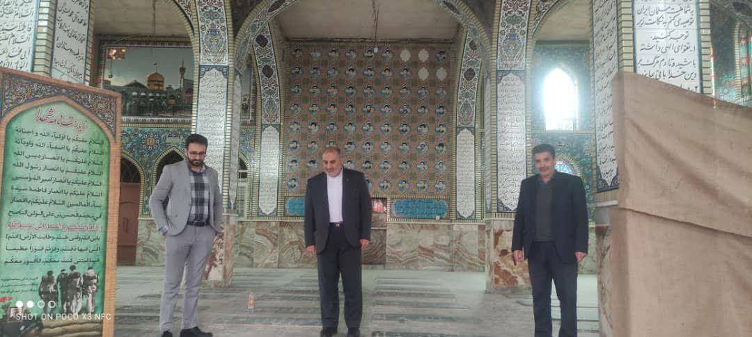  بازدید سرپرست بنیاد شهید و امور ایثارگران استان اصفهان از گلزار شهدای مبارکه و قهنویه