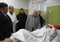  عیادت معاون بهداشت و درمان بنیاد از مجروحان حوادث تروریستی اخیر در بیمارستان ولیعصر (عج)