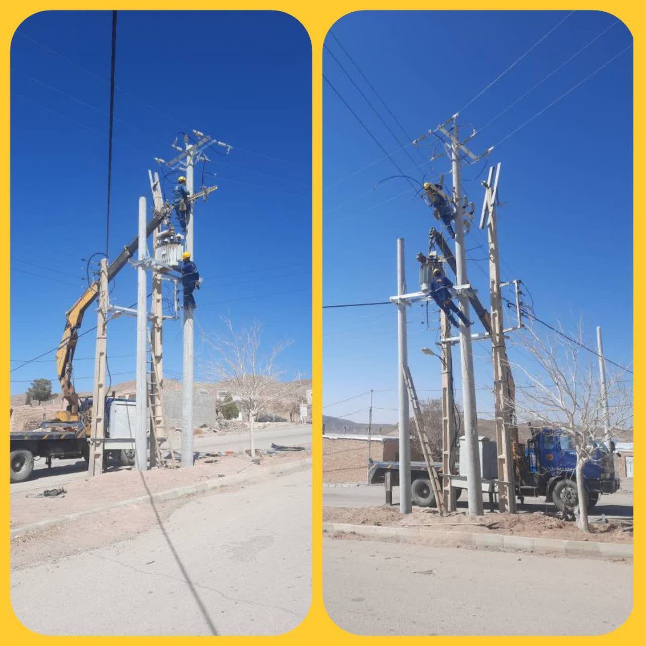  با تلاش جهادی نیروهای اداره مهندسی و نظارت برق شهرستان کوهپایه انجام شد: جابجایی تأسیسات معارض برق در روستای چیرمان با اعتبار ۲ میلیارد ریال