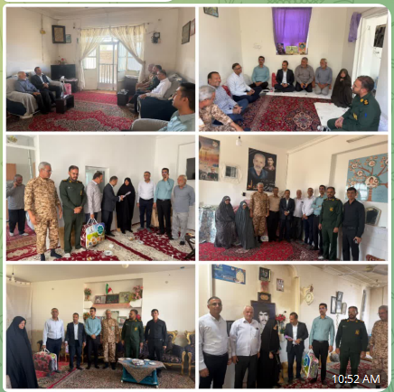 دیدار و تکریم خانواده معظم شهدا در بهاباد به مناسبت هفته دفاع مقدس