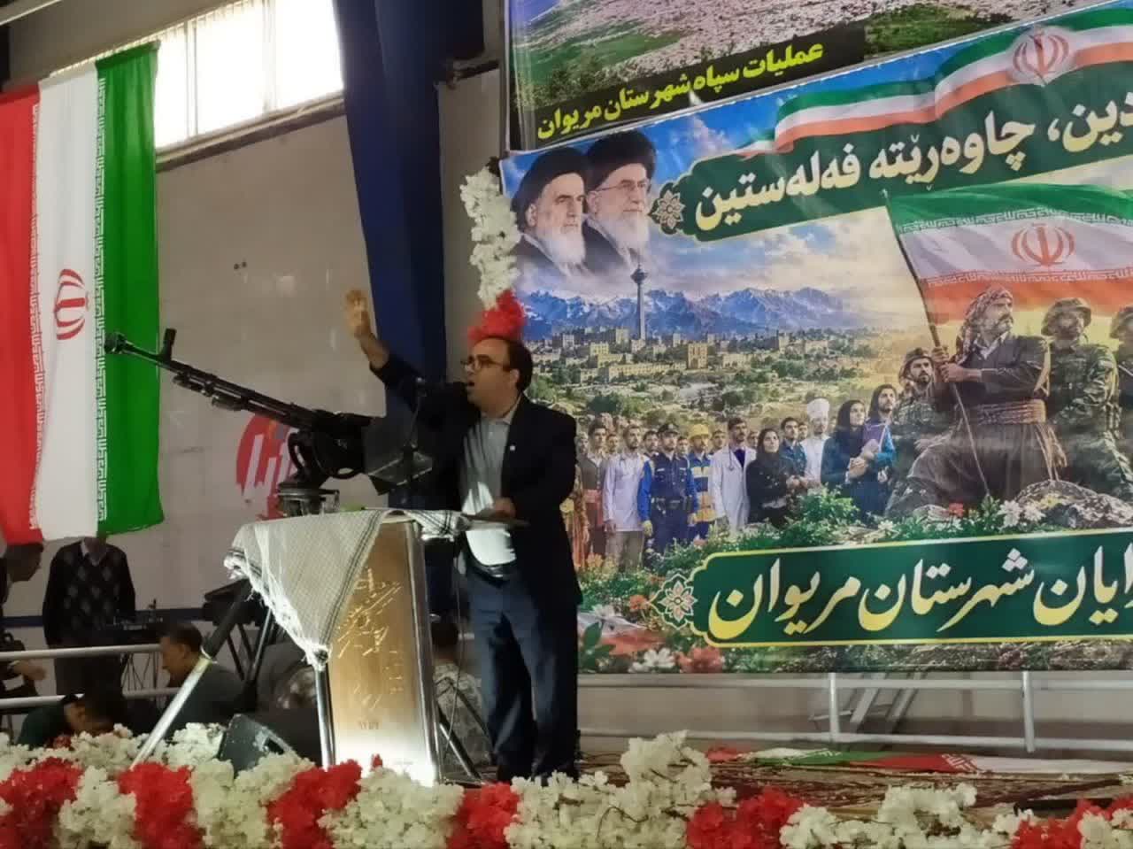 وزیری در رزمایش جانفدا مریوان: همبستگی ملی و خدمت بیمنت، پایههای ایران مقتدر است
